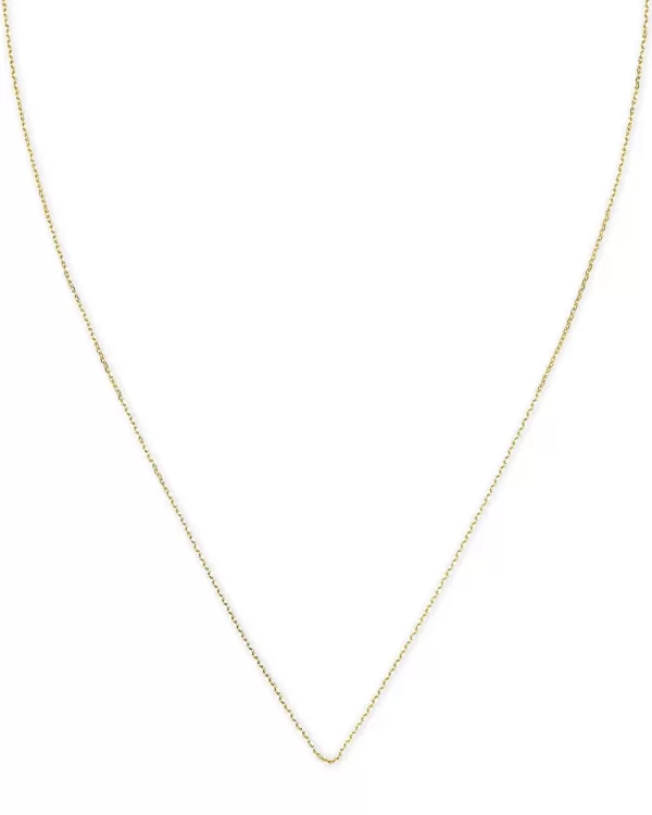 15" Thin Chain Necklace In 14K Yellow Gold^Kendra Scott Store