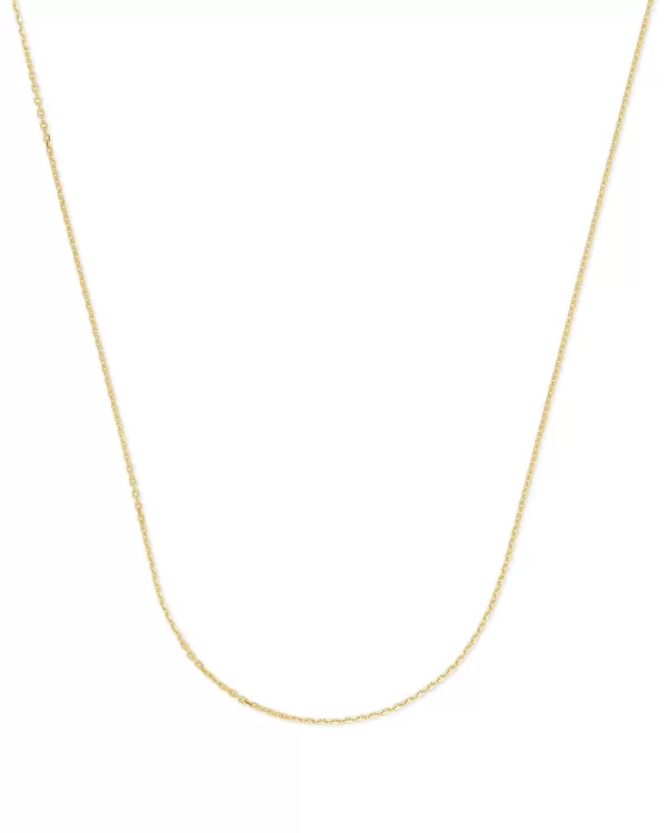 18 Inch Thin Chain Necklace In 18K Gold Vermeil^Kendra Scott Shop