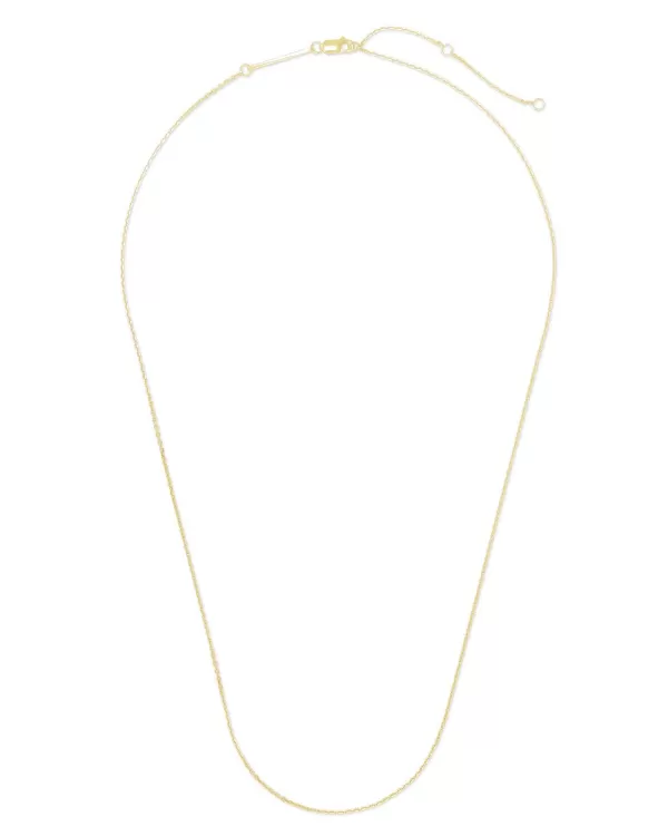 18 Inch Thin Chain Necklace In 18K Gold Vermeil^Kendra Scott Shop