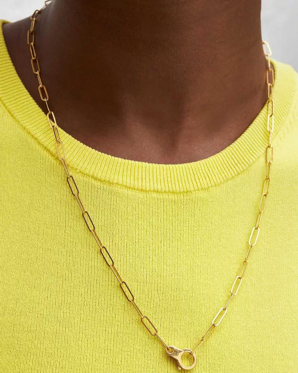 22 Inch Large Paperclip Chain Necklace In 18K Gold Vermeil^Kendra Scott Hot