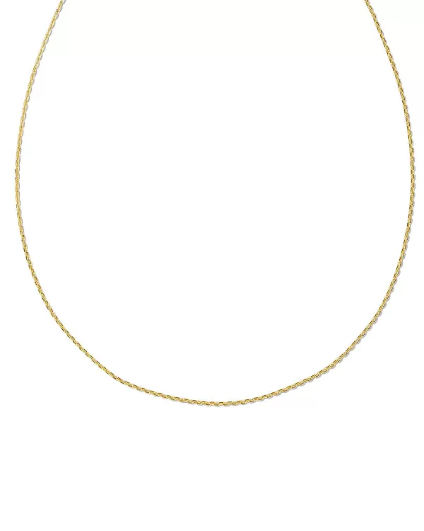 22 Inch Thin Chain Necklace In 18K Gold Vermeil^Kendra Scott Sale