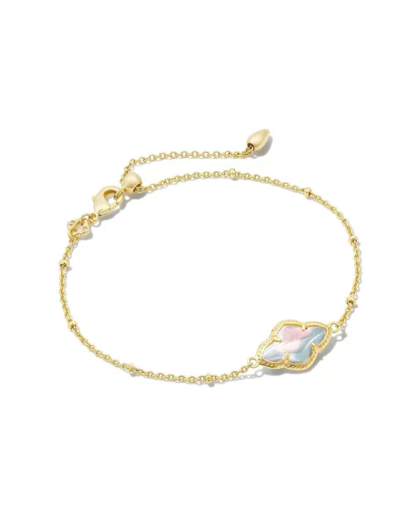 Abbie Gold Satellite Chain Bracelet In Ivory Mother-Of-Pearl^Kendra Scott Online