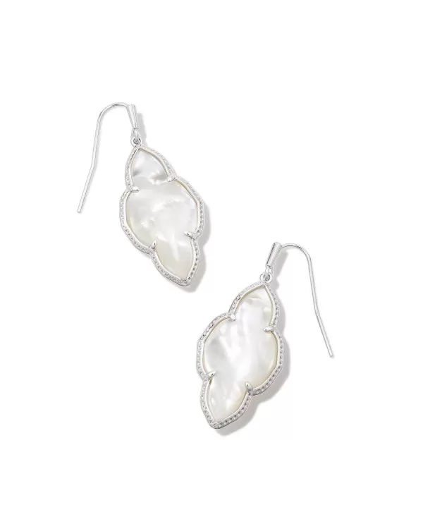 Abbie Silver Drop Earrings In Ivory Mother-Of-Pearl^Kendra Scott Store