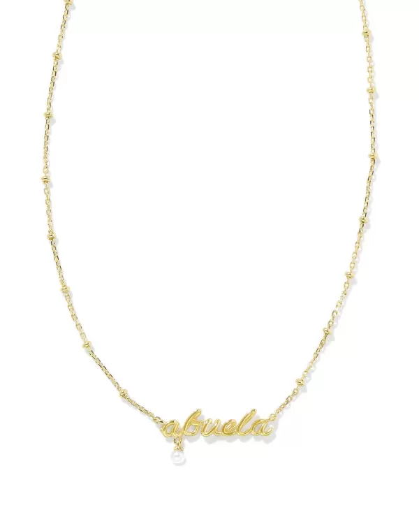 Abuela Script Pendant Necklace In Gold^Kendra Scott Online