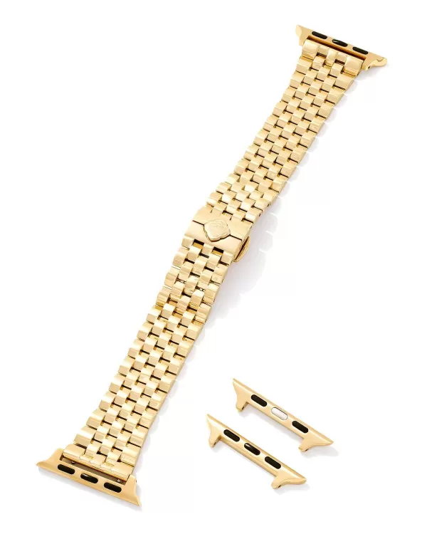 Alex 5 Link Watch Band In Gold Tone Stainless Steel^Kendra Scott New