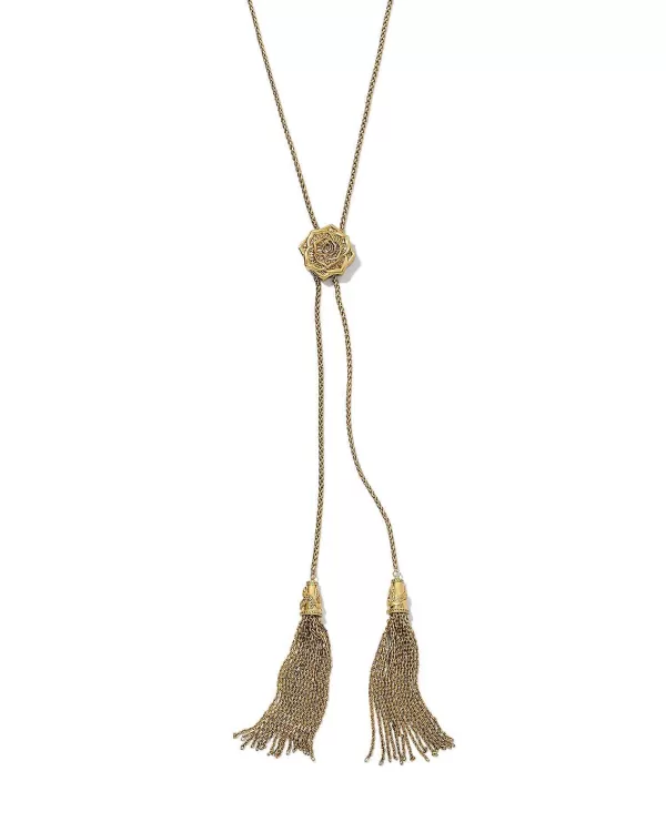 Ansel Rose Bolo Necklace In Vintage Gold^Kendra Scott Fashion