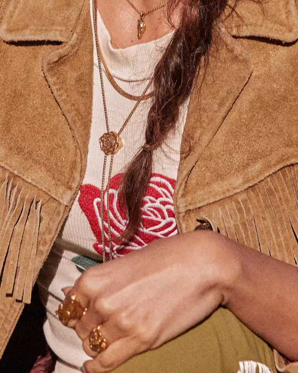 Ansel Rose Bolo Necklace In Vintage Gold^Kendra Scott Fashion