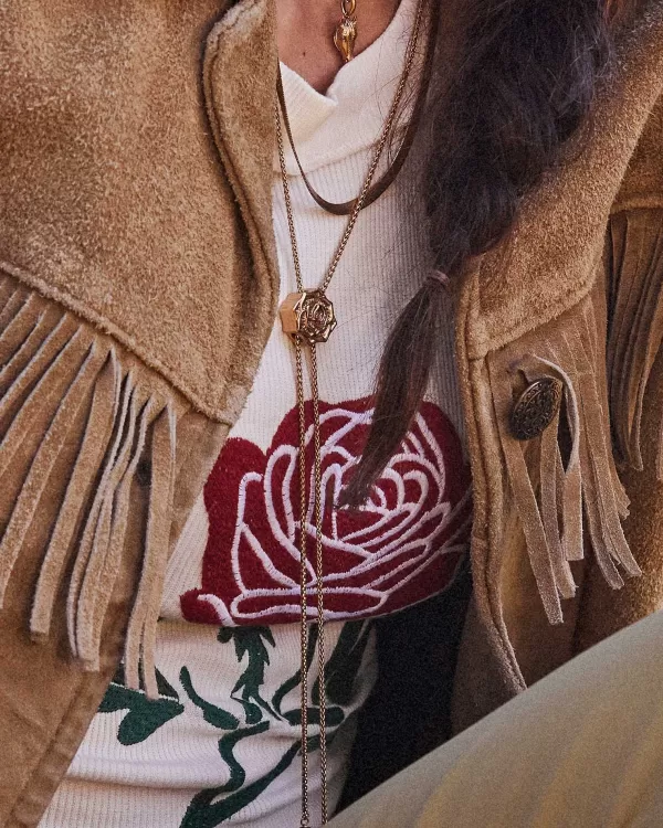 Ansel Rose Bolo Necklace In Vintage Gold^Kendra Scott Fashion