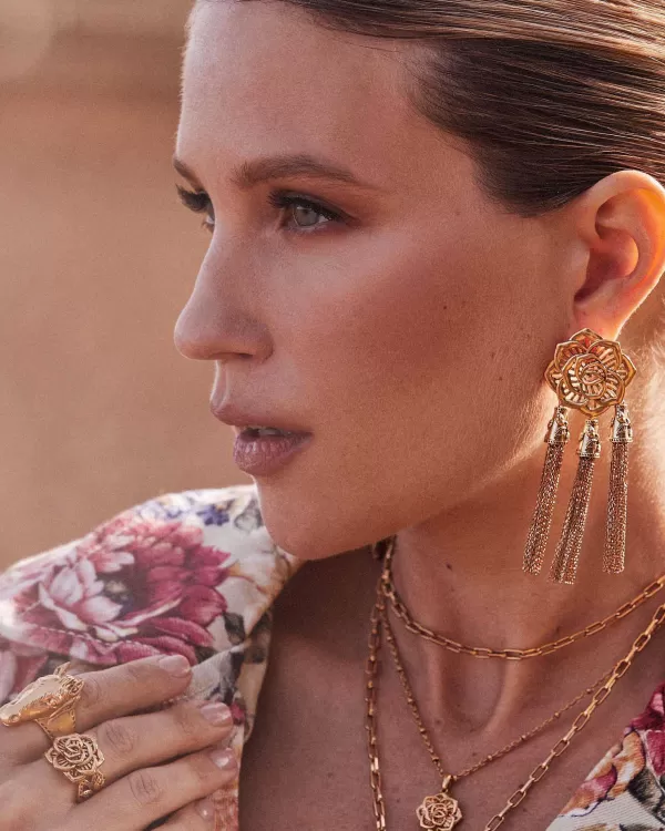 Ansel Rose Cocktail Ring In Vintage Gold^Kendra Scott Cheap