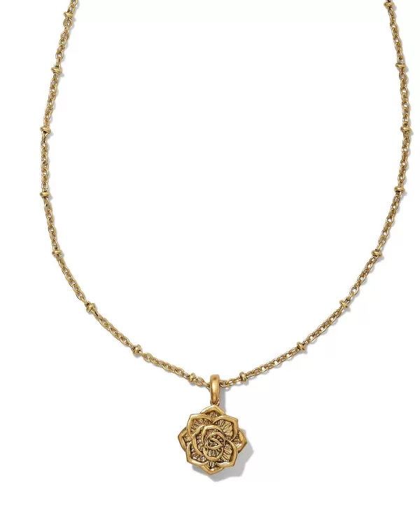 Ansel Rose Short Pendant Necklace In Vintage Gold^Kendra Scott Flash Sale