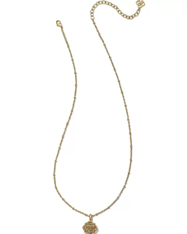 Ansel Rose Short Pendant Necklace In Vintage Gold^Kendra Scott Flash Sale