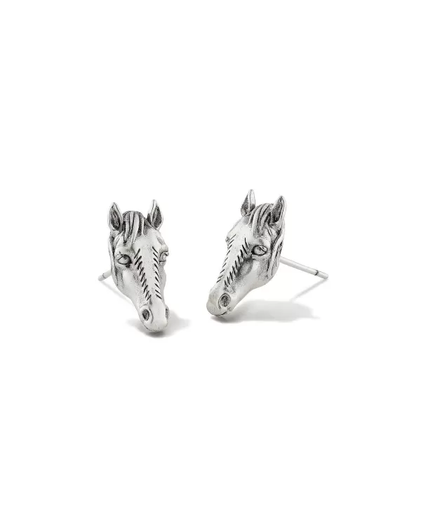 Beau Stud Earrings In Vintage Silver^Kendra Scott Sale