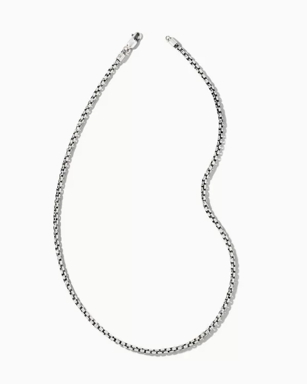 Beck Round Box Chain Necklace In Oxidized Sterling Silver^Kendra Scott Best