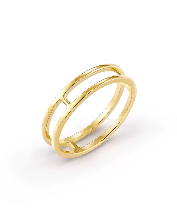 Bennett Double Band Ring In 18K Yellow Gold Vermeil^Kendra Scott Cheap