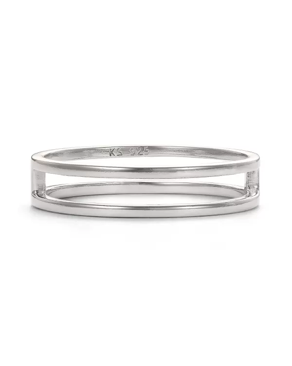 Bennett Double Ring In Sterling Silver^Kendra Scott Clearance