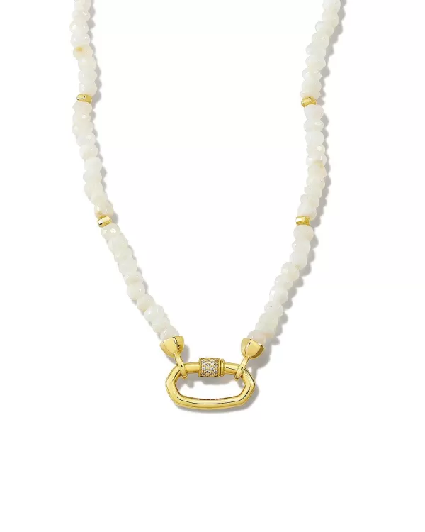 Bristol 18K Gold Vermeil Opal Strand Necklace In White Opal^Kendra Scott Cheap