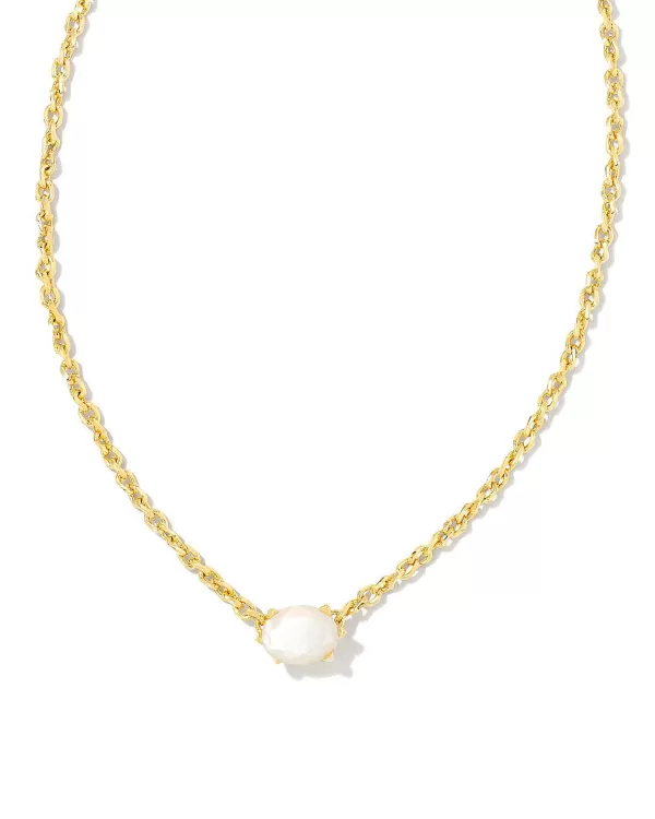 Cailin Gold Pendant Necklace In Ivory Mother-Of-Pearl^Kendra Scott Store