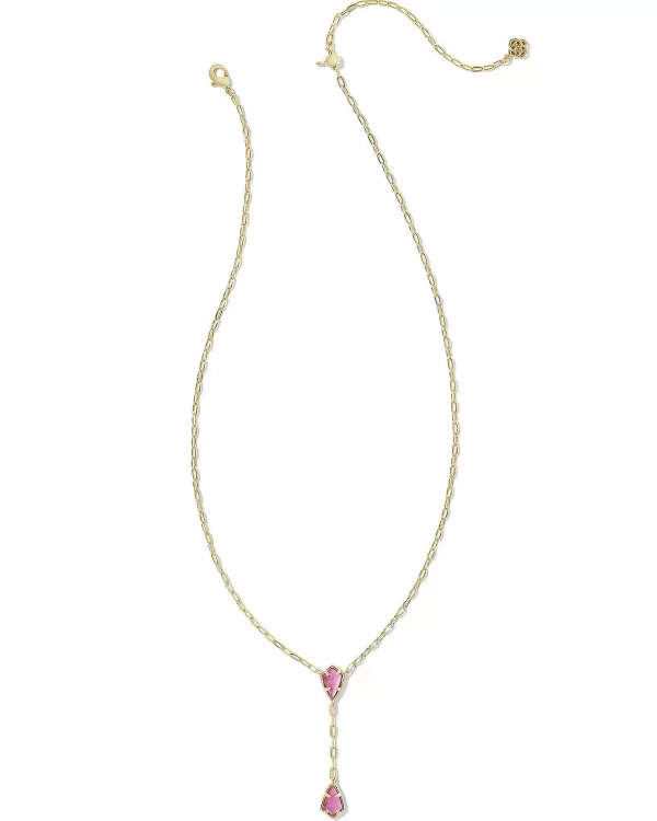 Camry Gold Y Necklace In Azalea Illusion^Kendra Scott Discount