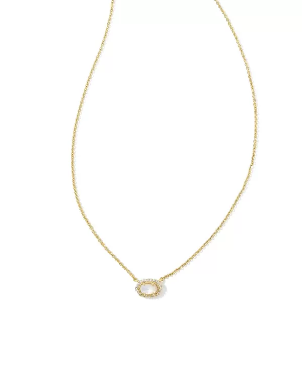 Chelsea Gold Pendant Necklace In Ivory Mother-Of-Pearl^Kendra Scott Cheap