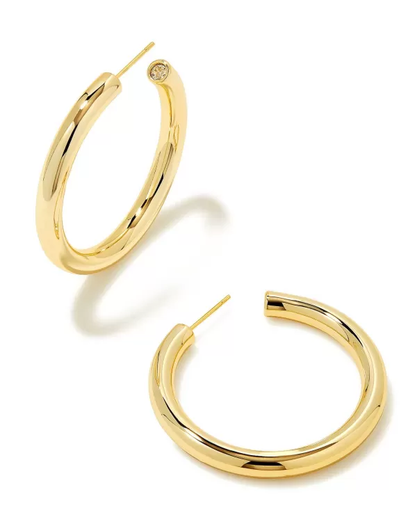 Colette Large Hoop Earrings In Gold^Kendra Scott Outlet