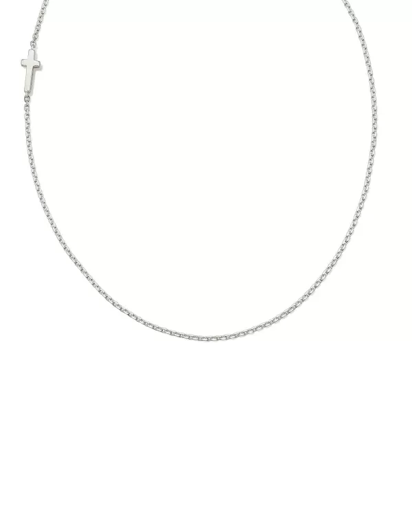 Cross Inline Necklace In Sterling Silver^Kendra Scott Cheap