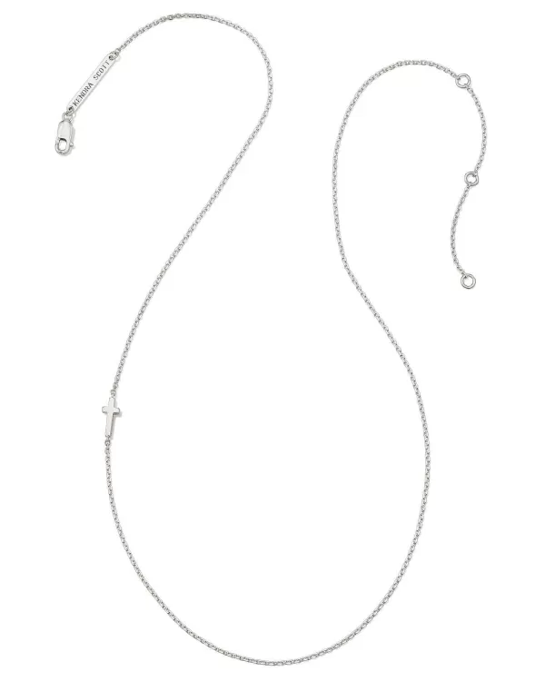 Cross Inline Necklace In Sterling Silver^Kendra Scott Cheap