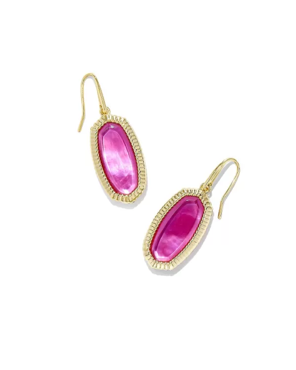 Dani Gold Ridge Frame Drop Earrings In Azalea Illusion^Kendra Scott Cheap