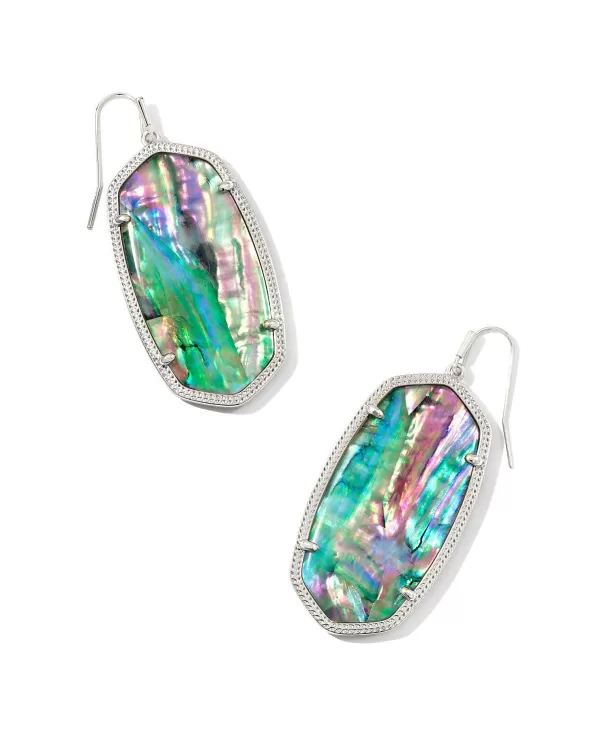 Danielle Silver Statement Earrings In Lilac Abalone^Kendra Scott Online