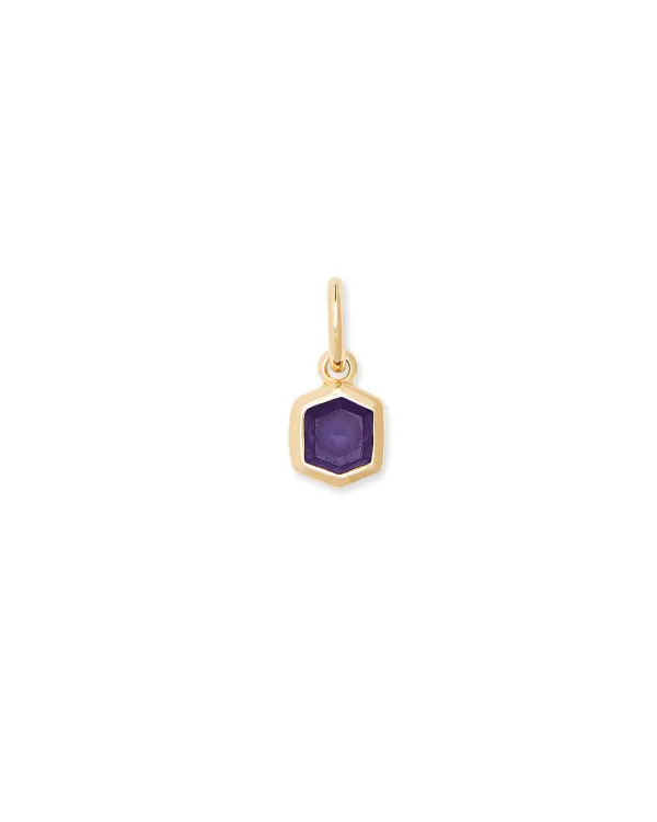 Davie 18K Gold Vermeil Charm In Blue Iolite^Kendra Scott Outlet