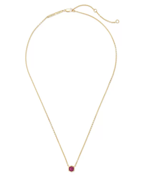 Davie 18K Gold Vermeil Pendant Necklace In Ruby^Kendra Scott Flash Sale