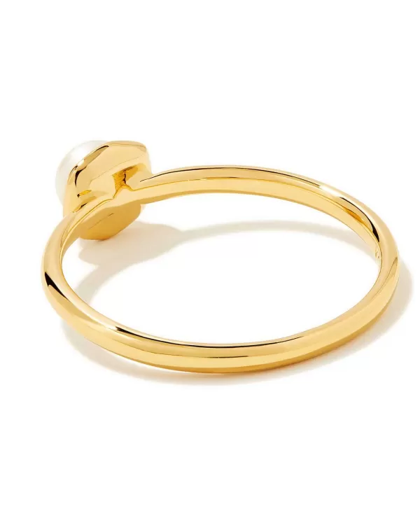 Davie Pearl 18K Gold Vermeil Band Ring In White Pearl^Kendra Scott Discount