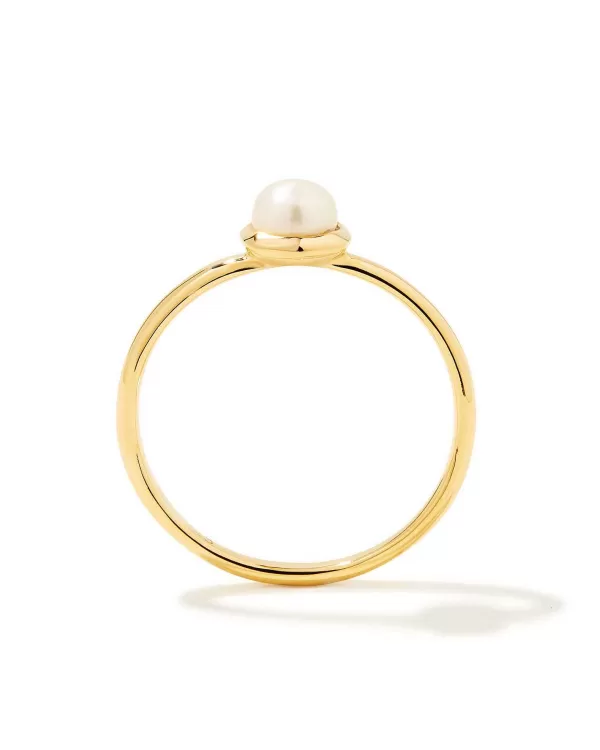 Davie Pearl 18K Gold Vermeil Band Ring In White Pearl^Kendra Scott Discount