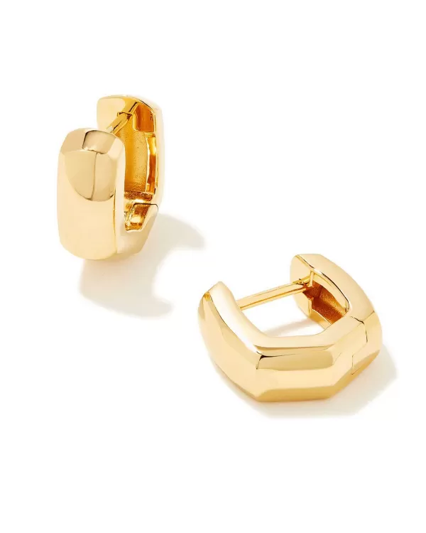 Davie Wide Huggie Earrings In 18K Gold Vermeil^Kendra Scott Best Sale