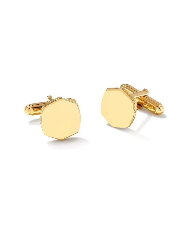 Davis Cuff Links In 18K Gold Vermeil^Kendra Scott Online