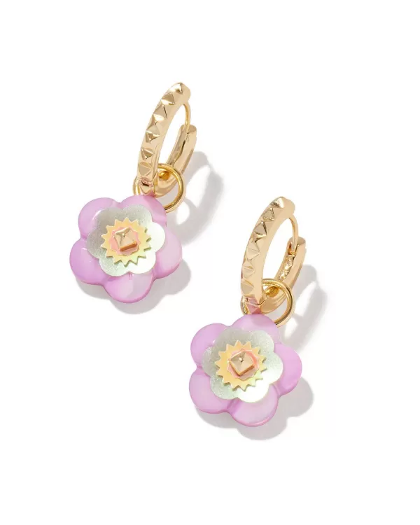 Deliah Convertible Gold Huggie Earrings In Pastel Mix^Kendra Scott Flash Sale