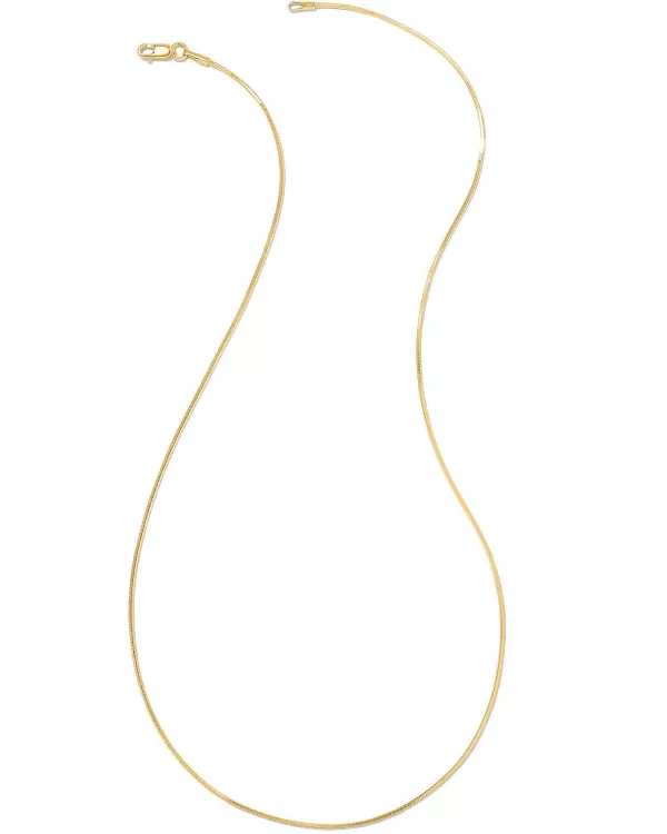 Diamond Cut Snake Chain Necklace In 18K Gold Vermeil^Kendra Scott Store