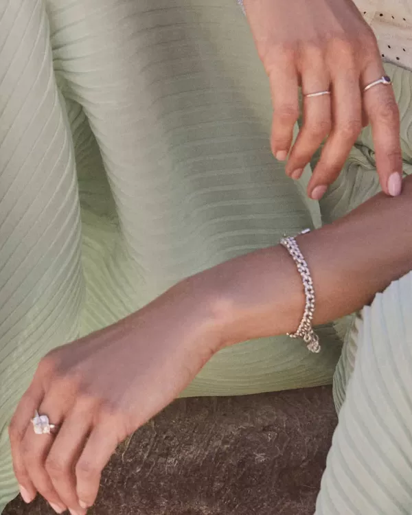 Dira Stone Silver Double Band Ring In Ivory Mix^Kendra Scott Best