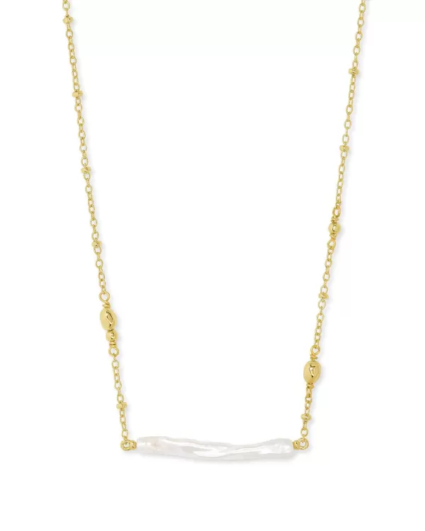 Eileen Gold Pendant Necklace In White Pearl^Kendra Scott Outlet