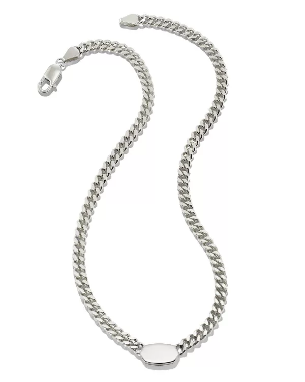 Elisa Curb Chain Necklace In Sterling Silver^Kendra Scott Online