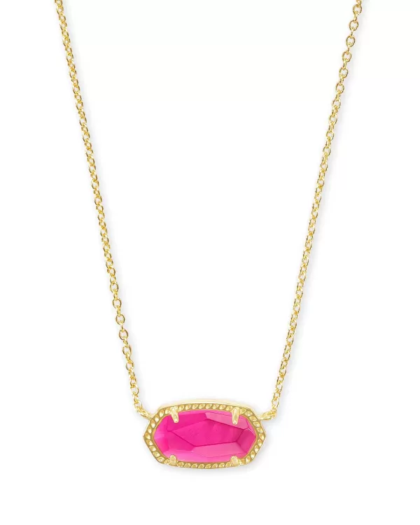 Elisa Gold Pendant Necklace In Azalea Illusion^Kendra Scott Store