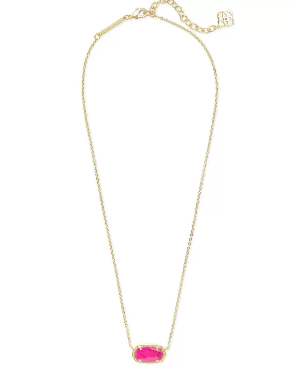 Elisa Gold Pendant Necklace In Azalea Illusion^Kendra Scott Store