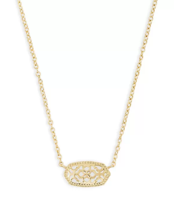 Elisa Gold Pendant Necklace In Gold Filigree^Kendra Scott Sale