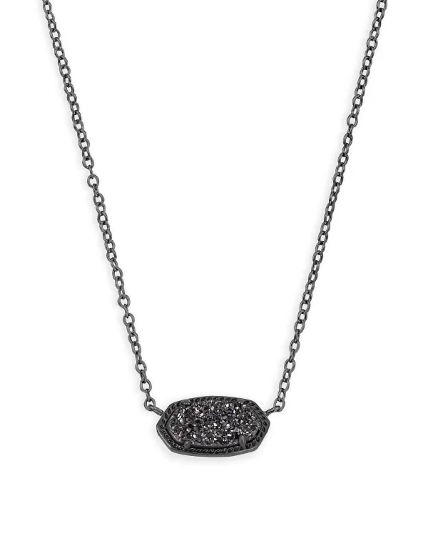 Elisa Pendant Necklace In Black Drusy^Kendra Scott Best