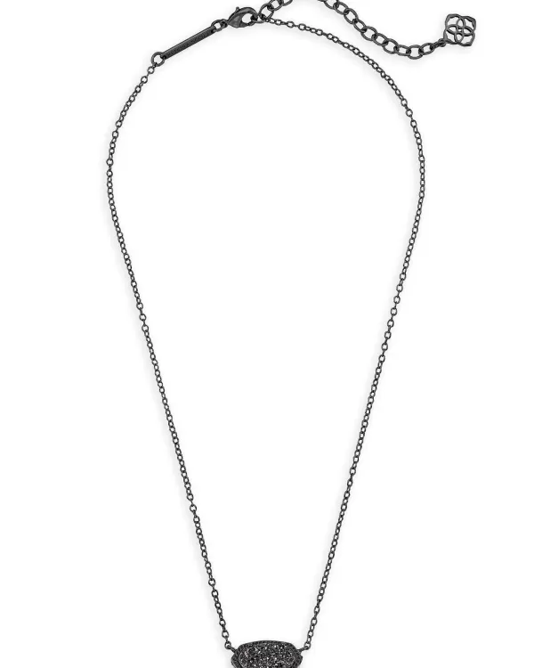 Elisa Pendant Necklace In Black Drusy^Kendra Scott Best