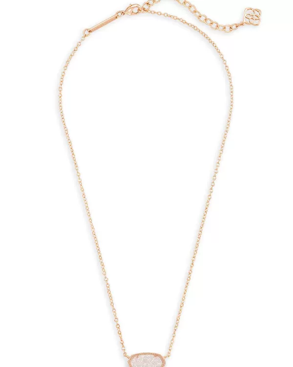 Elisa Rose Gold Pendant Necklace In Iridescent Drusy^Kendra Scott Hot