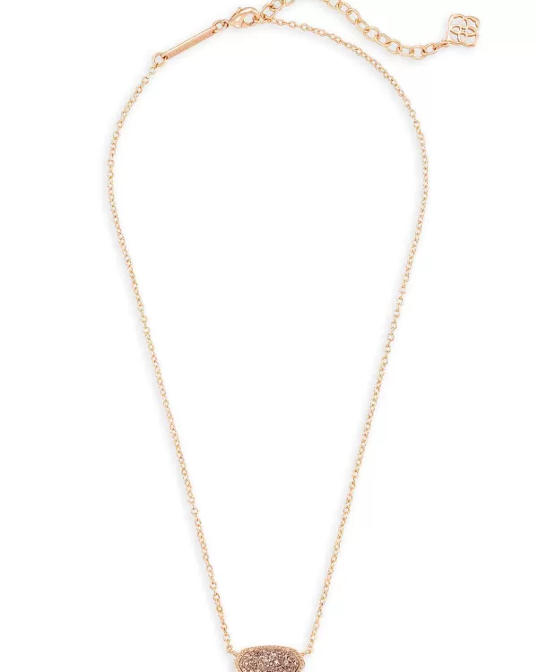 Elisa Rose Gold Pendant Necklace In Rose Gold Drusy^Kendra Scott Cheap