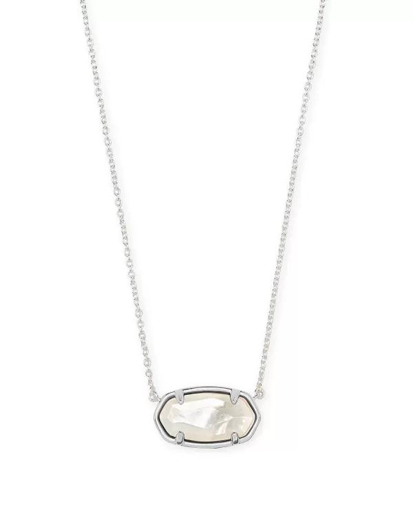 Elisa Sterling Silver Pendant Necklace In Ivory Mother-Of-Pearl^Kendra Scott Outlet