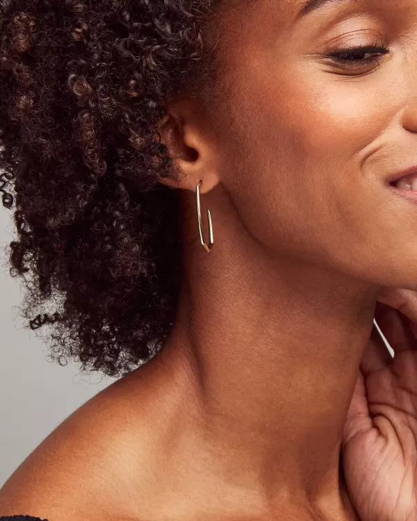 Ellen Hoop Earrings In 18K Gold Vermeil^Kendra Scott Store