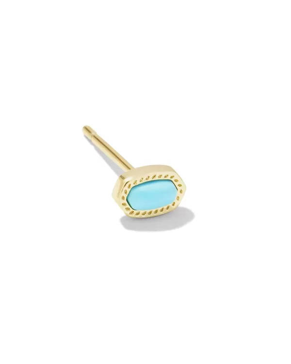 Elliot Gold Single Stud Earring In Turquoise Magnesite^Kendra Scott Discount