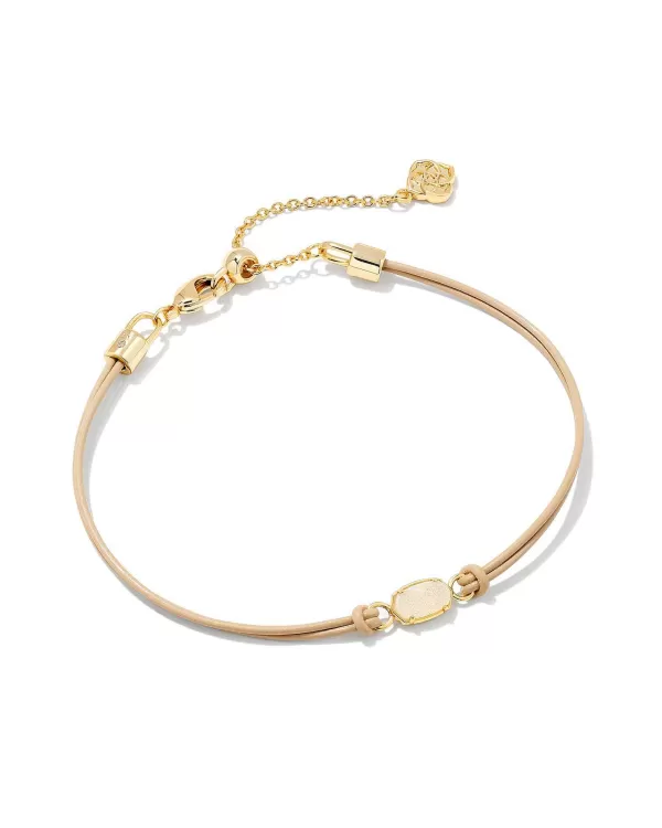 Emilie Gold Corded Bracelet In Iridescent Drusy^Kendra Scott Fashion